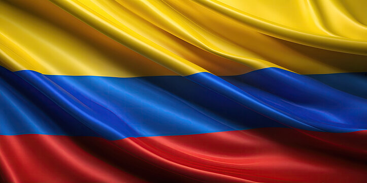 Colombian Flag for national Day or Independence Day of colombia