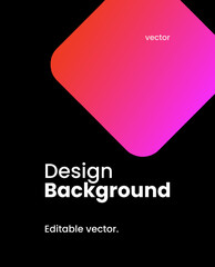 Simple colorful gradient background. Social media template vector illustration.