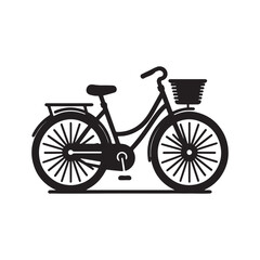 bicycle vector art silhouette design