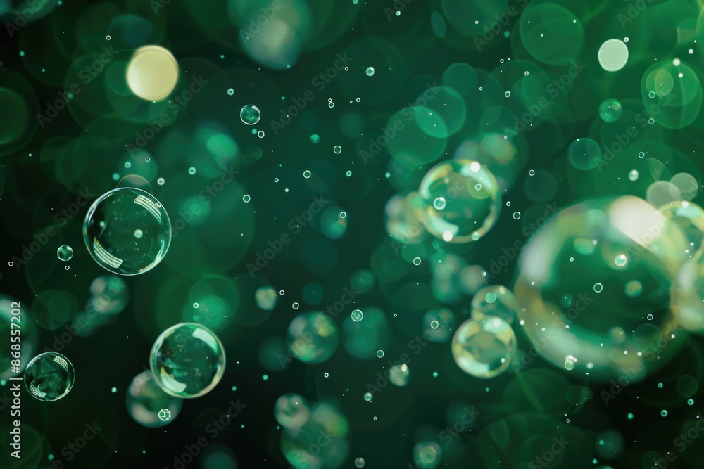 Aufkleber a collection of bubbles floating in mid-air, no strings or wires attached