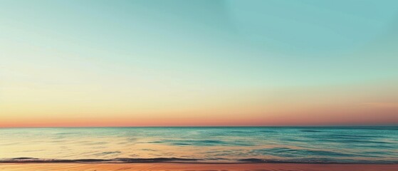 Obraz premium A beautiful ocean view with a bright blue sky