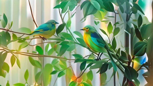 bird on a tree branch