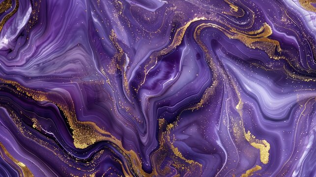 purple marble texture with golden accent background