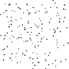 Abstract texture of black splashes on a white background.