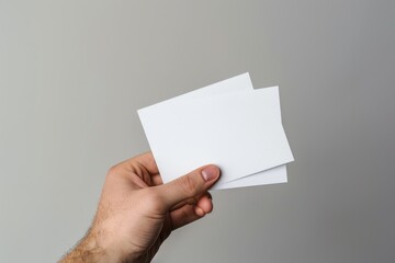 Fototapeta premium A person holding a piece of paper in their hand