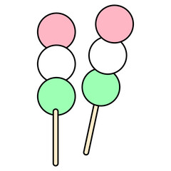 Japanese summer material and wave element