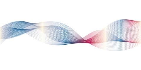 abstract blue redwave line on the white background image unique pattern graphics element modern summer creative gradient effect on the line vector illustration futuristic technological canvas template