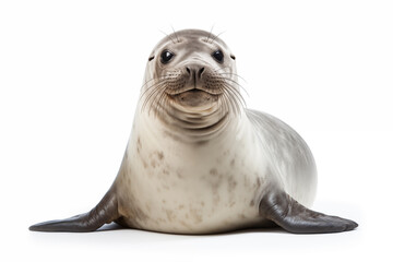 Seal over isolated white background. Animal