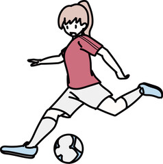 サッカー_キックモーション