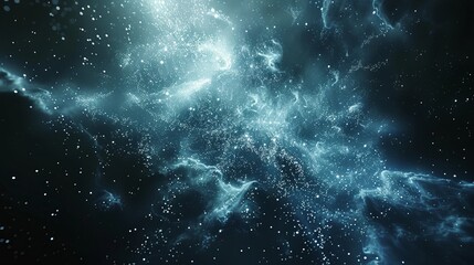 Fototapeta premium Star Clusters and Nebulas Shining in Deep Space, Glittering Night Sky, Universe Fragment