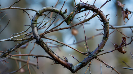 Trees branches forming shape of a heart