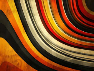 Abstract Striped Background, Generative AI Illustration