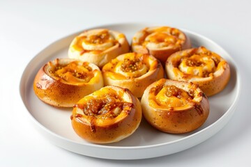 Fototapeta premium Cheddar and Chutney Brioche: A Vibrant Culinary Creation