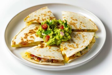 Cheese Quesadillas and Fresh Guacamole Platter