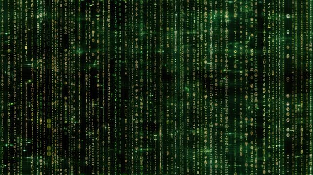 Digital Rain Abstract Background