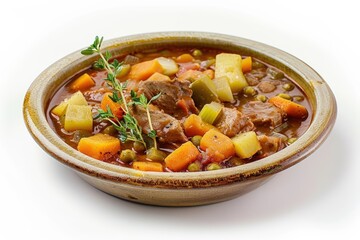 Rustic Bison Stew with Fresh Herbs and Aromatic Spices