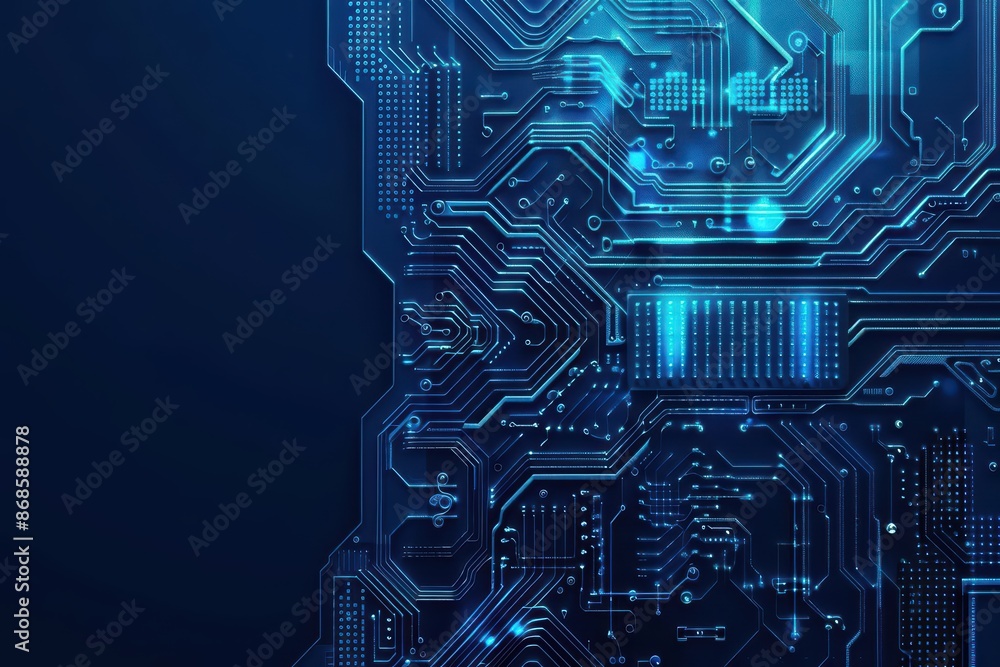 Poster conceptual minimal banner featuring a cyber cloud theme with dynamic digital components with copy sp