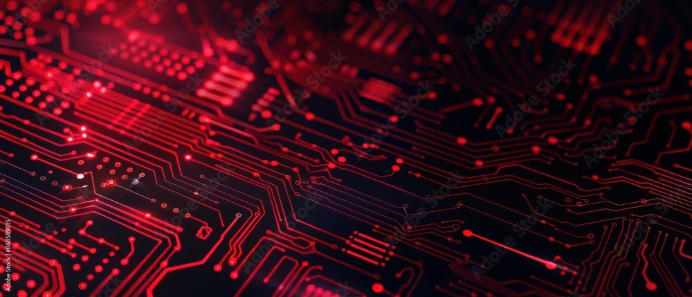 Poster conceptual minimal banner featuring a cyber force theme with dynamic digital components with copy sp