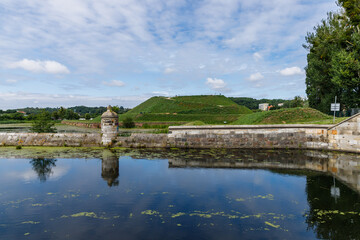 Fototapeta premium View of the renovated Żubr Bastion in Gdansk