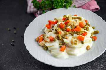 potatoes vegetables fresh appetizer meal food snack on the table copy space food background rustic top view