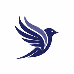 create a minimalist bird logo vector art illustrat