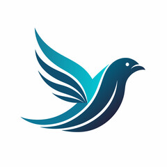 create a minimalist bird logo vector art illustrat