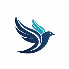 create a minimalist bird logo vector art illustrat