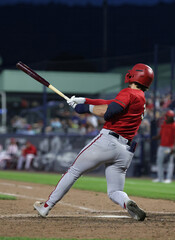 baseball red shirt player