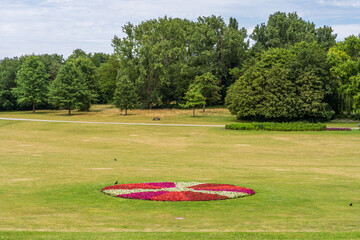 The recreation park Rheinaue in Bonn, North-Rhine Westphalia, Germany