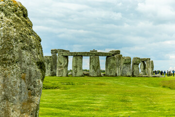 Besuch an dem englischen Klassiker: Stonehedge vor den Toren der Stadt Salisbury - Wiltshire -...