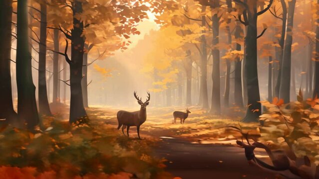 deer in the forest
