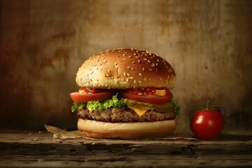 Burger Realistic photography
