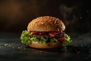 Burger Realistic photography