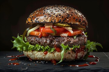Burger Realistic photography