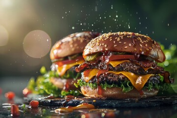 Burger Realistic photography