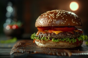 Burger Realistic photography