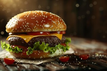 Burger Realistic photography