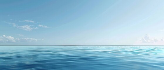 Obraz premium A calm blue ocean with no visible land