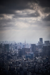 tokyo tower at tokyo city