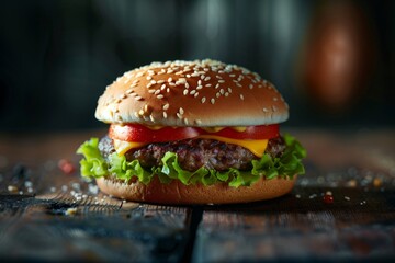 Burger Realistic photography