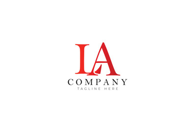 LA logo, Branding logo, clothing logo, letter logo