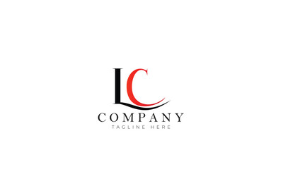Fototapeta premium LC logo, Branding logo, clothing logo, letter logo