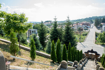 view of the old town of segovia spain