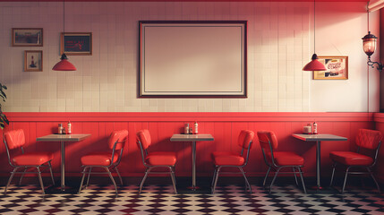 Retro American diner