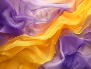 Obraz premium Abstract Purple and Yellow Background, Generative AI Illustration