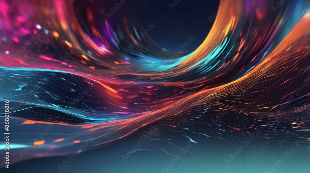 Poster abstract digital backgrounds are ideal for technology workflows, neural networks, ai, data transmiss