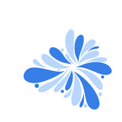 Water splash illustration