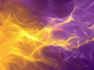 Abstract Purple and Yellow Background, Generative AI Illustration