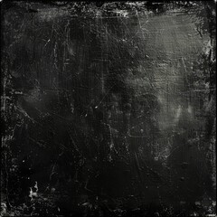 A dark grunge background texture for design, featuring rough and worn textures with subtle hints of light in the corners. It's perfect as an overlay or for creating urbanstyle designs. The black color