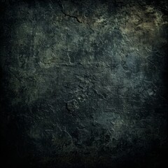 Fototapeta premium A dark grunge background texture for design, featuring rough and worn textures with subtle hints of light in the corners. It's perfect as an overlay or for creating urbanstyle designs. The black color